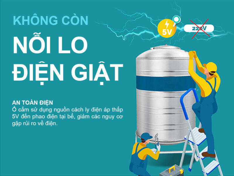Ổ cắm máy bơm an toàn